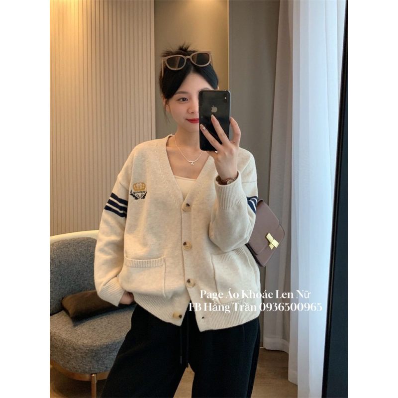 HÀNG CÓ SẴN - KHOÁC CARDIGAN HAI TÚI LEN MỊN MẪU MỚI