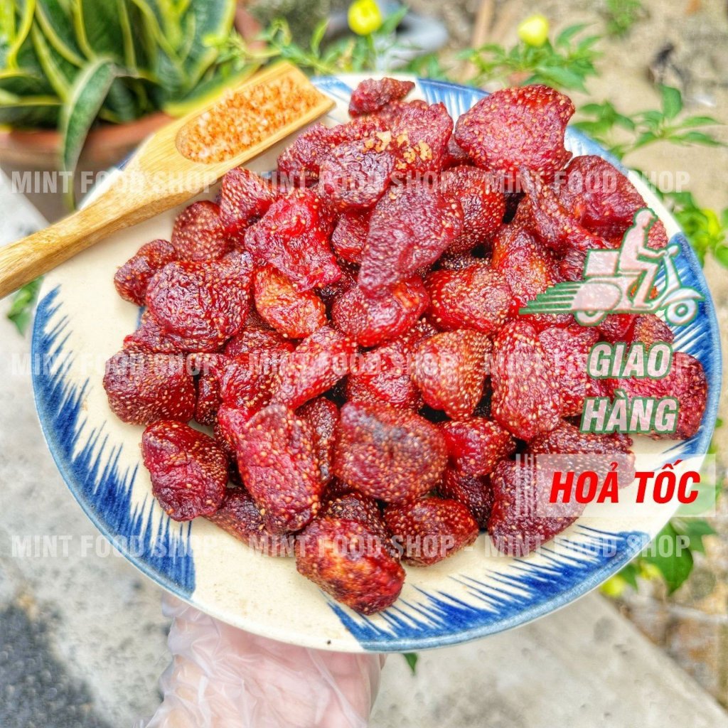 Dâu Tây Sấy Dẻo Thái Lan Mẩu Thử 10Gram