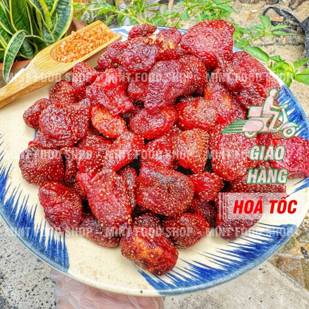 Dâu Tây Sấy Dẻo Thái Lan Mẩu Thử 10Gram