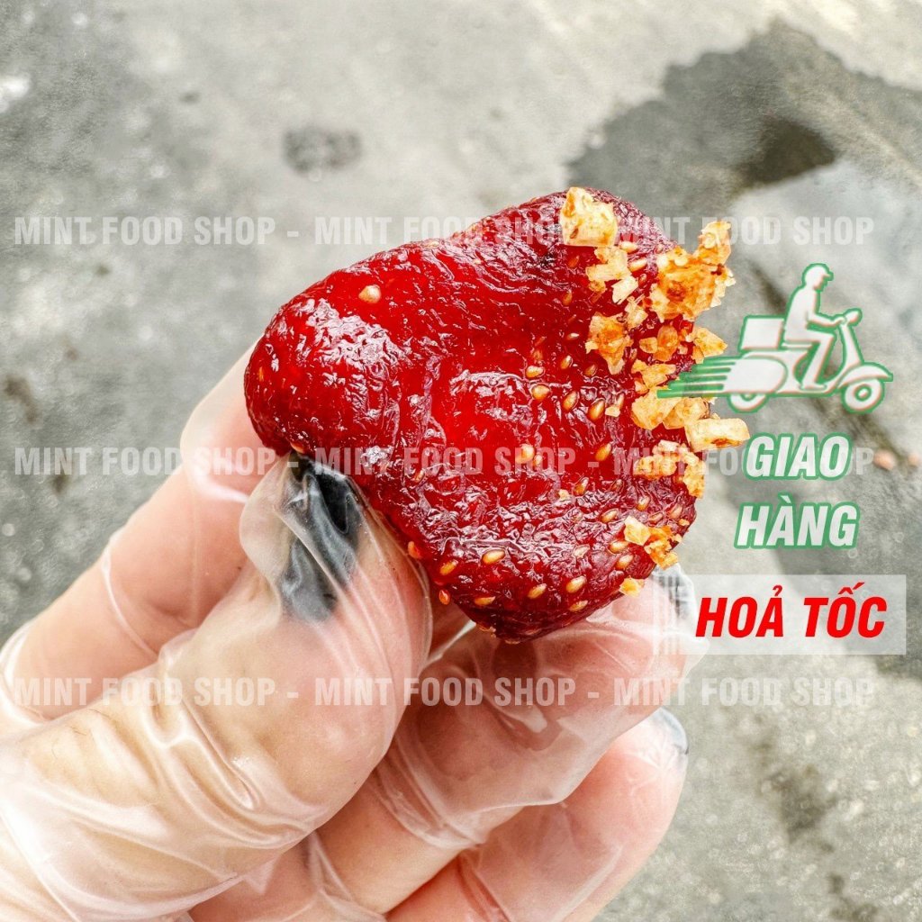 Dâu Tây Sấy Dẻo Thái Lan Mẩu Thử 10Gram