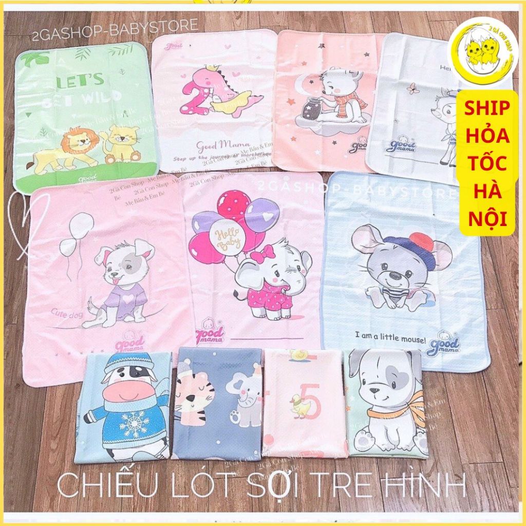 Chiếu lót chống thấm sợi tre Good mama