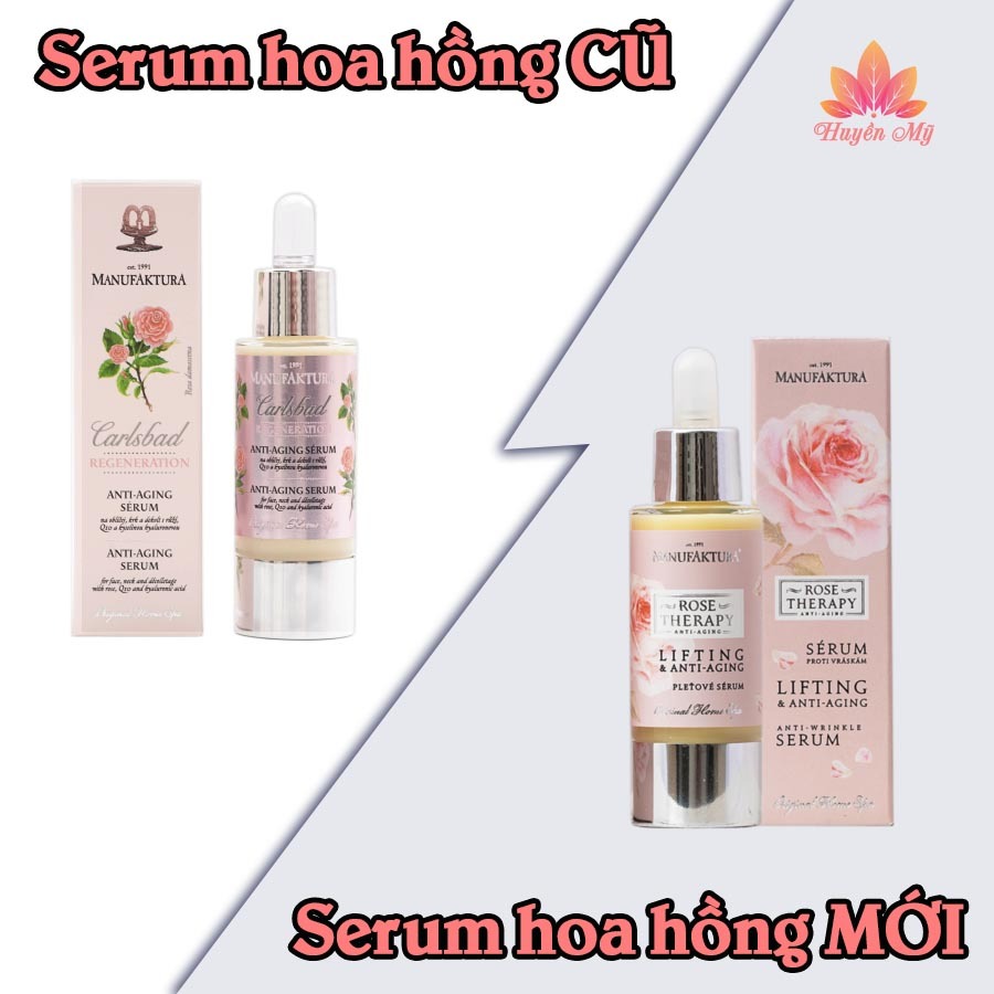 Serum HA Hoa Hồng Trẻ Hóa Làn Da Manufaktura 30ml