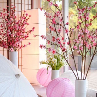 (LOẠI 1_GIỐNG THẬT 99%) CÀNH ĐÀO nhiều size cắm lọ trang trí nhà cửa tài lộc. bông đào trang trí cây khô cành hoa.
