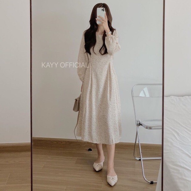 ĐẦM VÁY NỮ HOA NHÍ LUCY TIỂU THƯ CÓ DÂY ĐAI BUỘC EO THẮT NƠ ULZZANG