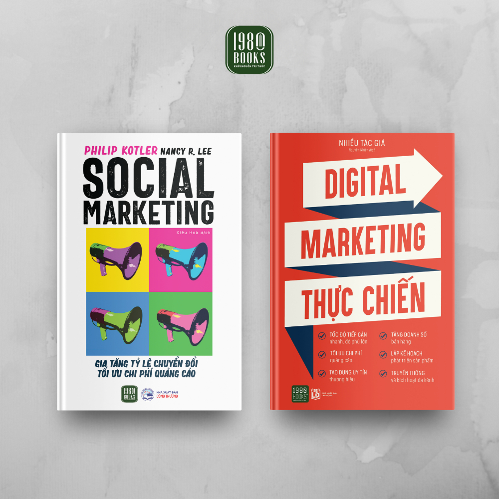 Sách - Combo Social Marketing - Gia Tăng Tỉ Lệ Chuyển Đổi, Tối Ưu Chi Phí Quảng Cáo + Digital Marketing Thực Chiến