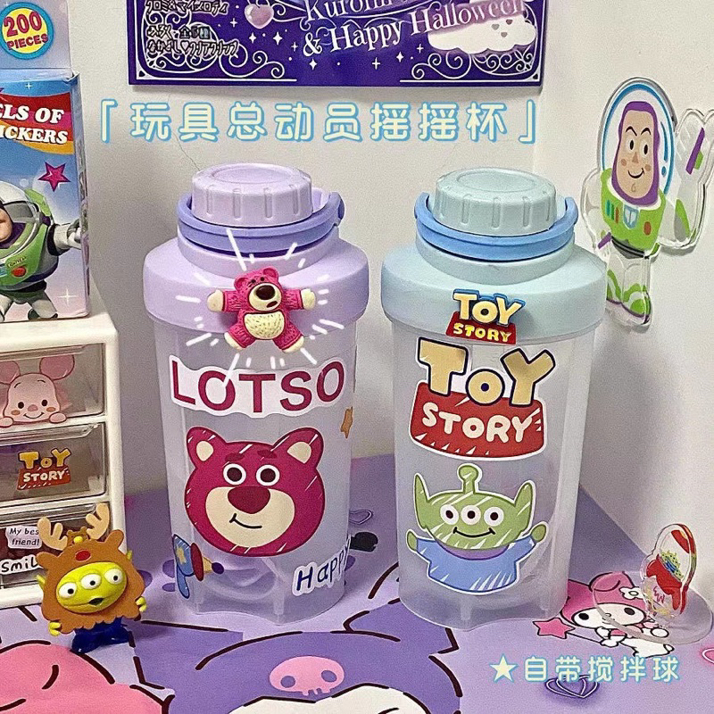 Bình nước, bình lắc Whey đa năng 500ml Toy Story