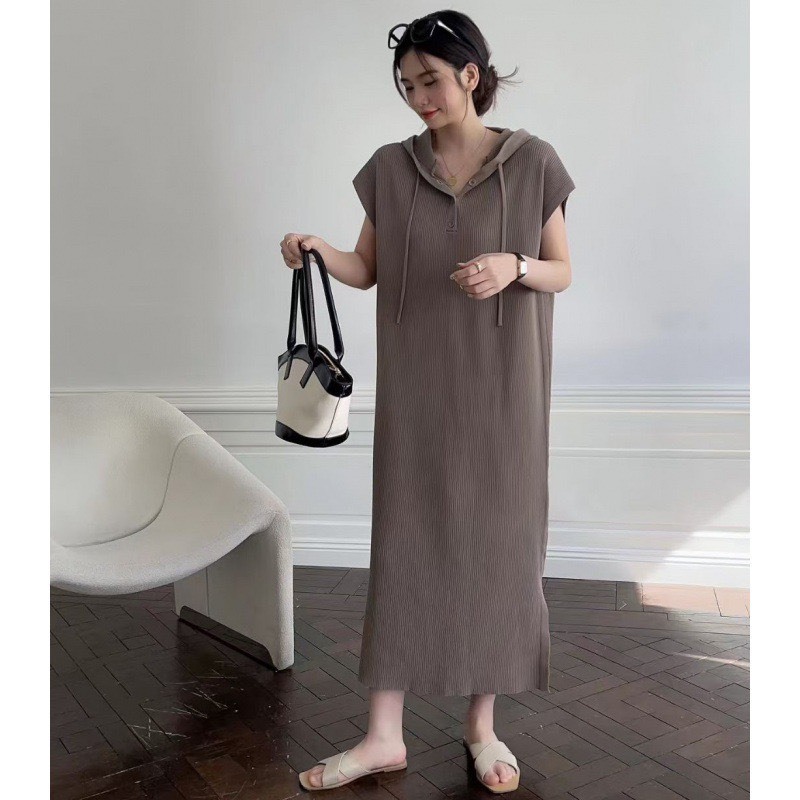 Váy suông dáng dài chất nỉ tăm - Retrostyle - Vaysuongtam489_P3K1