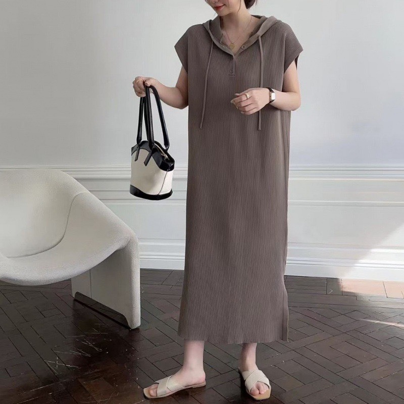Váy suông dáng dài chất nỉ tăm - Retrostyle - Vaysuongtam489_P3K1