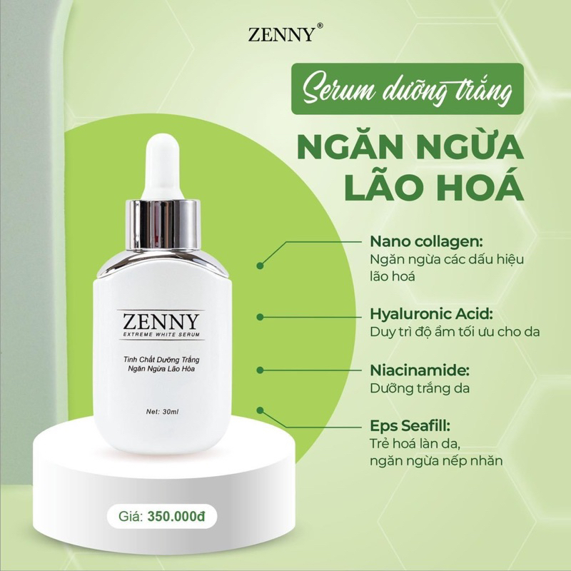 SERUM ZENNY ngăn ngừa lão hoá, giúp da căng bóng mịn màng
