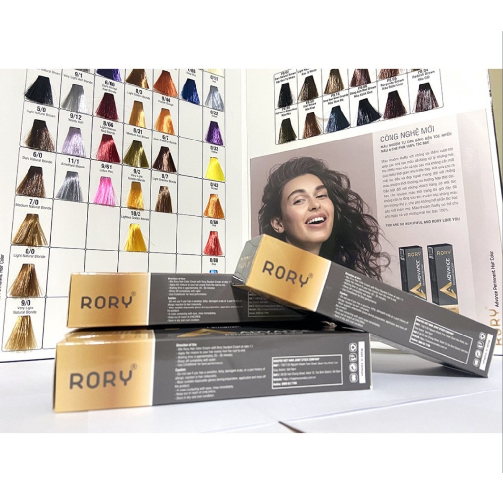MÀU RORY PHỦ BẠC NÂU ĐEN 100ml