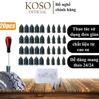 Bộ đinh vít vá tự vá KOSO lốp xe bị xì bằng chất liệu cao su dùng để tự sửa chữa cho xe hơi/xe mô tô giá