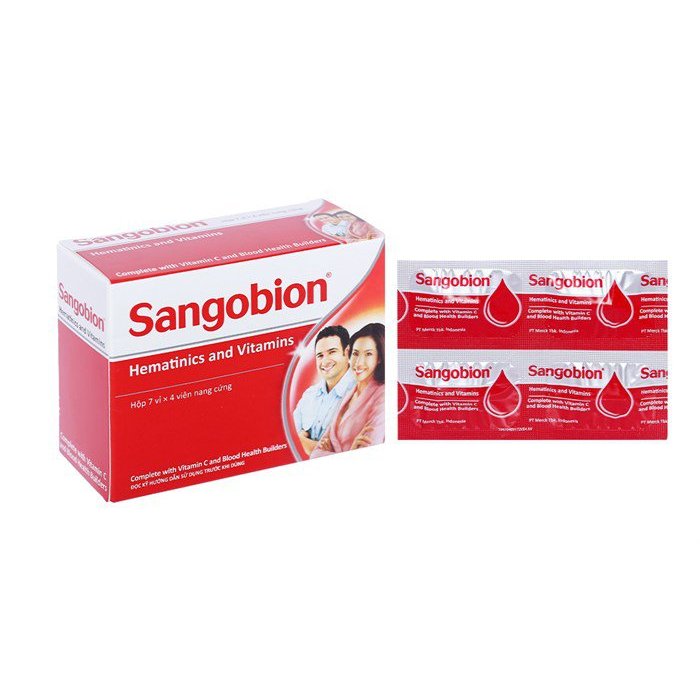 SANGOBION- Bổ sung sắt và acid folic- hộp 28v- Ezpharmacy