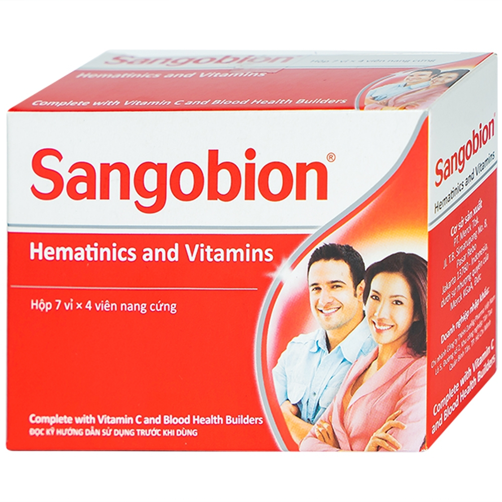 SANGOBION- Bổ sung sắt và acid folic- hộp 28v- Ezpharmacy