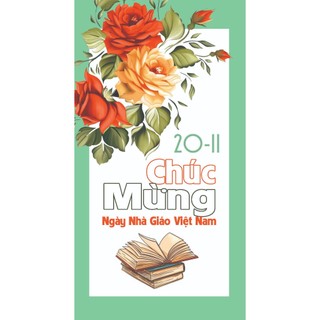 Thiệp chúc mừng ngày 20/11 size nhỏ 7.4x15cm