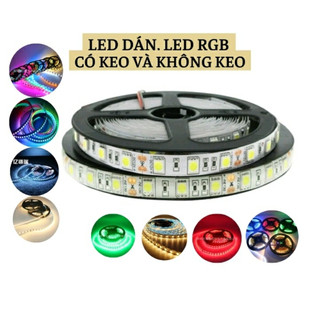 Dây đèn led dán 5050 12v rgb đổi màu