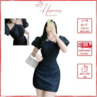 Đầm váy nữ thiết kế, Đầm Gấm yếm tay bí