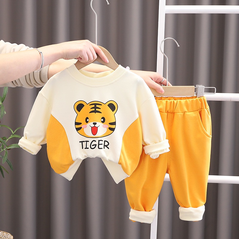 Bộ dài tay, bộ thu đông cho bé hình khủng long và hổ
