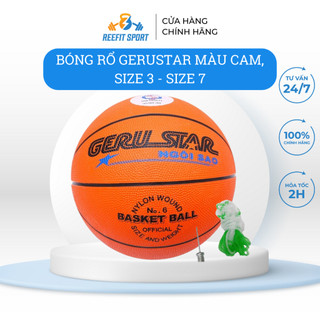 Quả bóng rổ cao su Gerustar màu cam