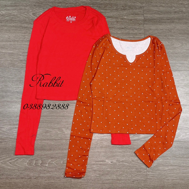 Áo thun dài tay croptop nữ