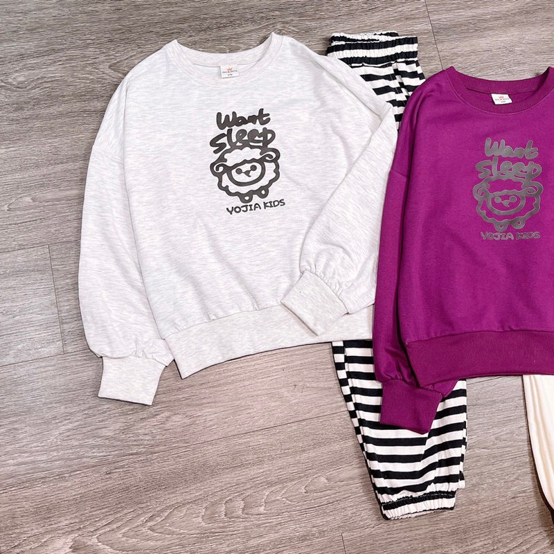 Bộ nỉ da cá hình chú cừu Melisa-HÀNG SALE KHÔNG ĐỔI TRẢ