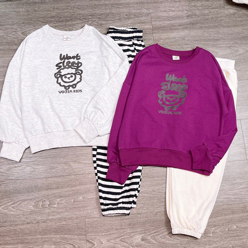 Bộ nỉ da cá hình chú cừu Melisa-HÀNG SALE KHÔNG ĐỔI TRẢ