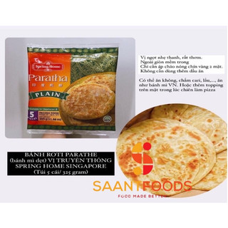 Bánh Roti Paratha Plain - 325 gram (Chỉ giao hỏa tốc trong Tp. HCM)