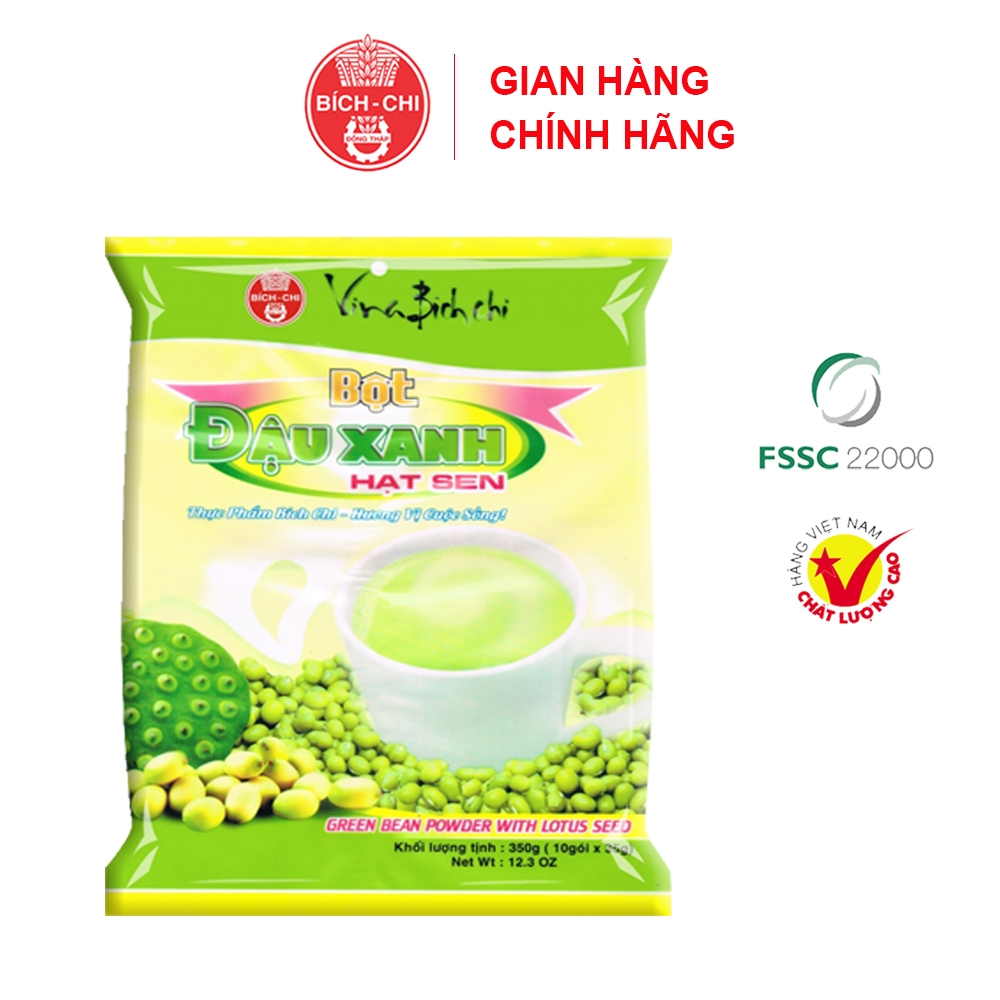Combo 5 Gói Bột Đậu Xanh Hạt Sen Bích Chi