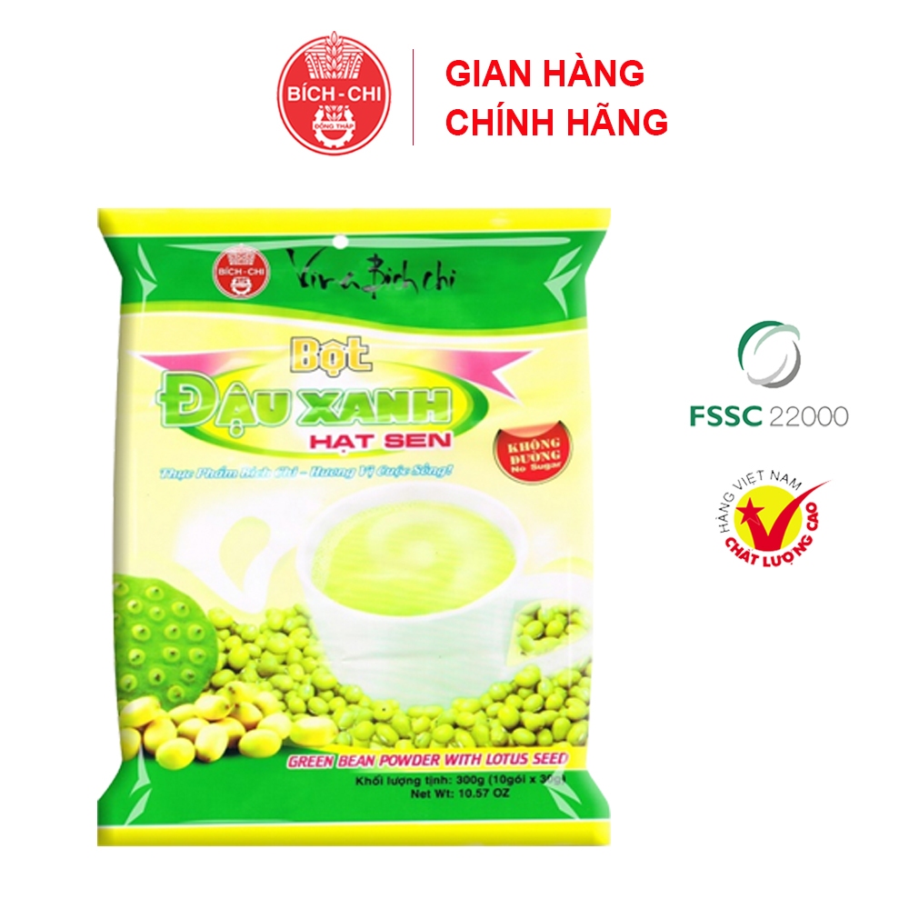 Combo 5 Gói Bột Đậu Xanh Hạt Sen Bích Chi