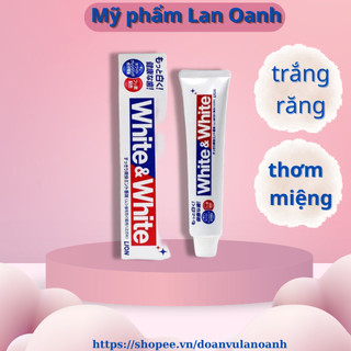 kem đánh răng White & White Lion 150g trắng sáng,hơi thở thơm mát nhật bản