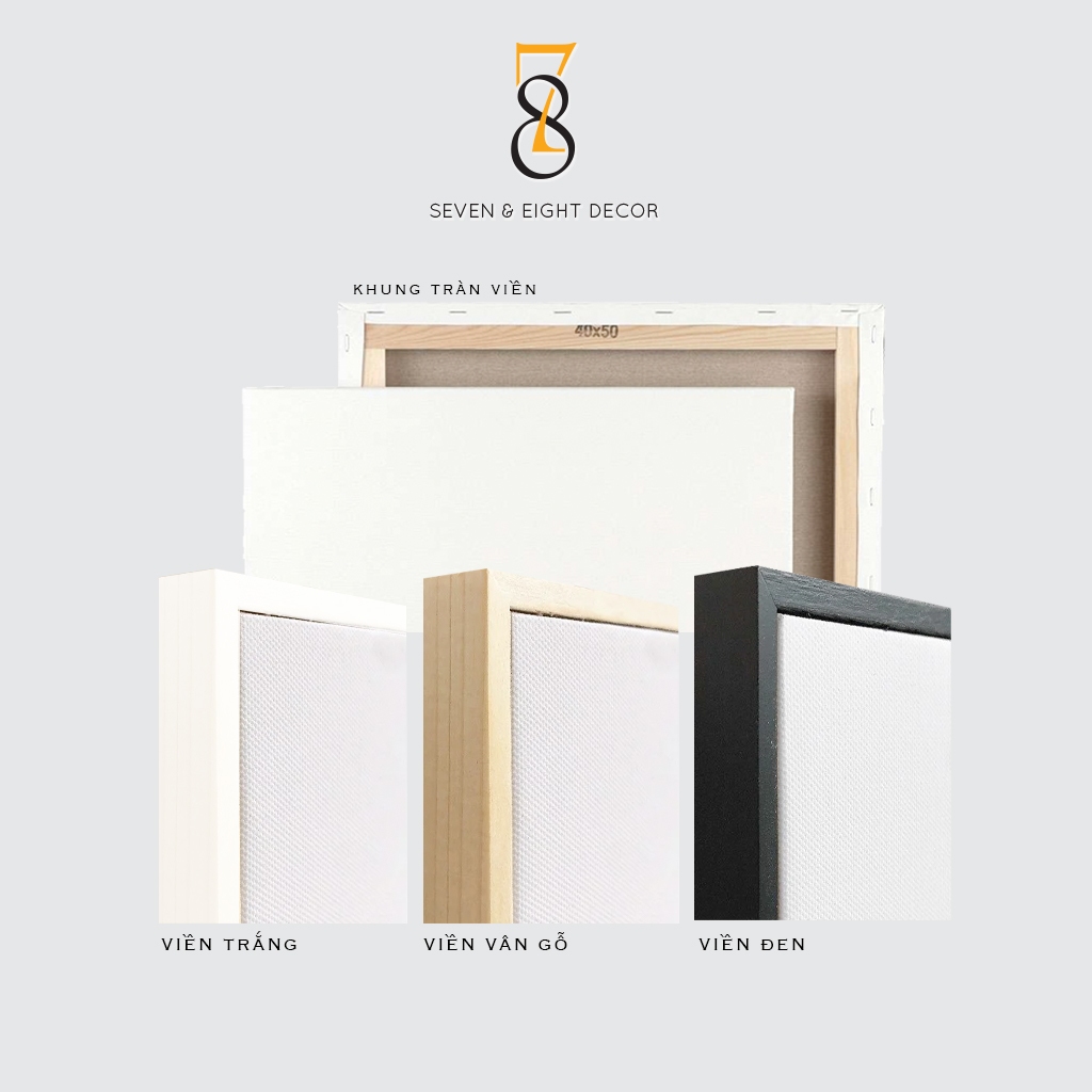 Tranh In Canvas | Dòng Sông Mùa Thu | Tranh Danh hoạ 1FHARTI057 | Tranh Đã Căng Khung | Tặng Kèm Đinh Đa Năng 78Decor