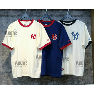 (Auth) Áo Thun New Era x MLB New York Yankees Bo Viền Màu Xanh Navy CODE: 13038755 - Async Studio