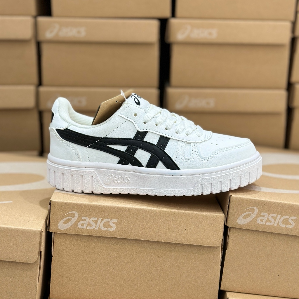 Giày Thể Thao Asics Court MZ Kem Đen Và Kem Xám Mẫu Mới Thiết Kế Độc Lạ Hàng Hot Trend 2023