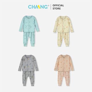 Bộ quần áo dài tay cúc giữa thu đông Music Chaang