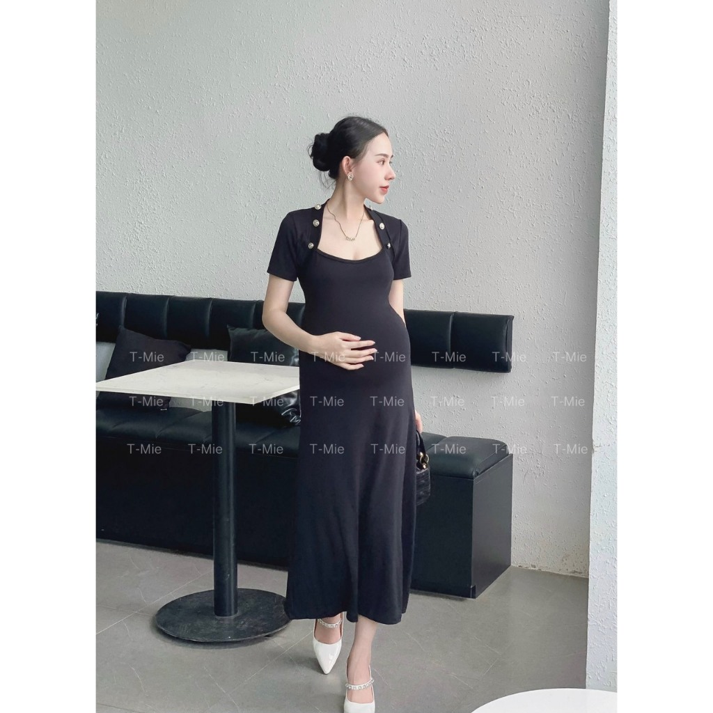 T-Mie | Đầm Bầu Thiết Kế Body Co Dãn Thoái Mái ,MD4946