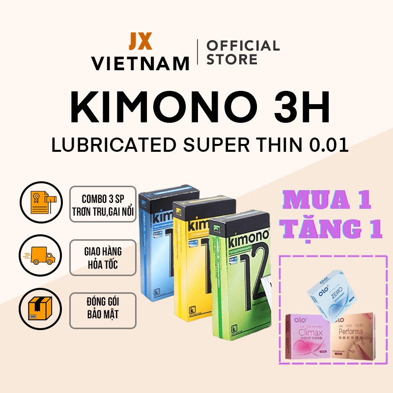 Bao cao su Kimono [NHẬP KHẨU] siêu mỏng - siêu gai - Giá dùng thử - Sản phẩm Chất lượng Giá tốt - Cho cảm giác mới lạ