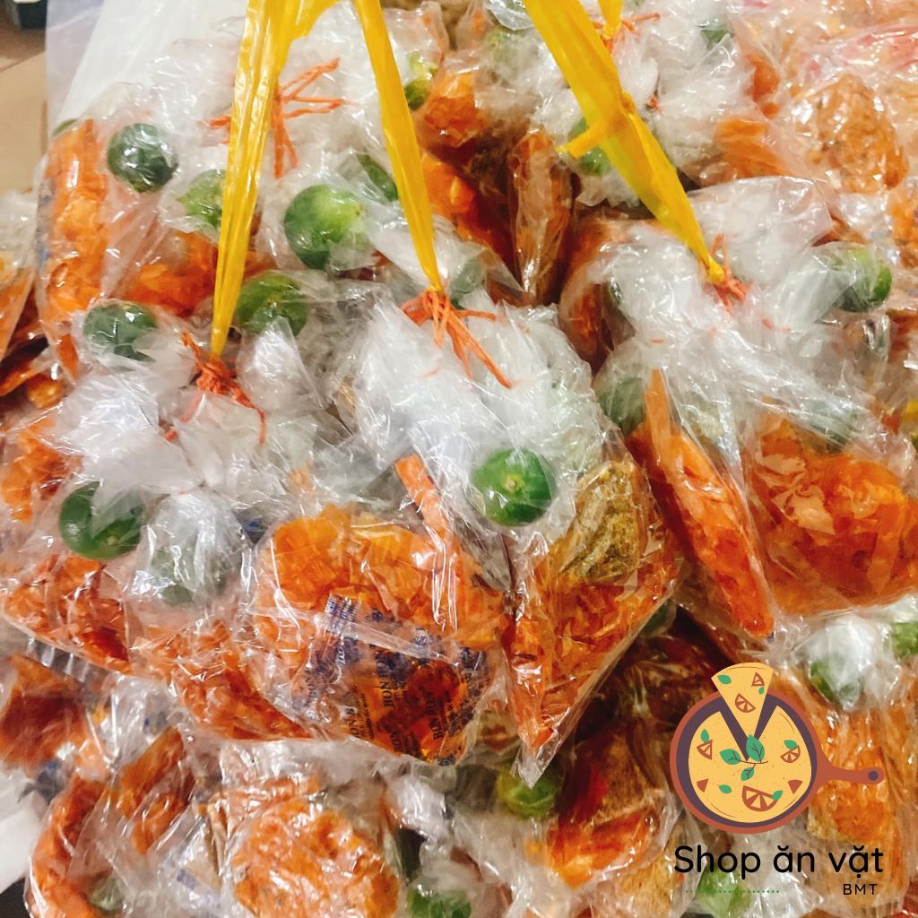 Bánh tráng phơi sương tôm dẻo cay xâu 10 gói bánh tráng trộn dẻo đỏ sate tắc Tây Ninh - 04100174