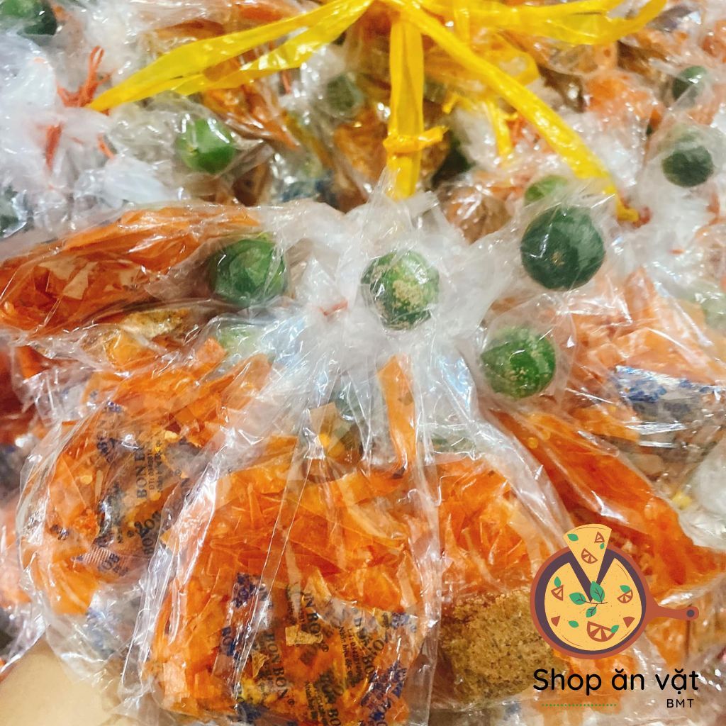 Bánh tráng phơi sương tôm dẻo cay xâu 10 gói bánh tráng trộn dẻo đỏ sate tắc Tây Ninh - 04100174