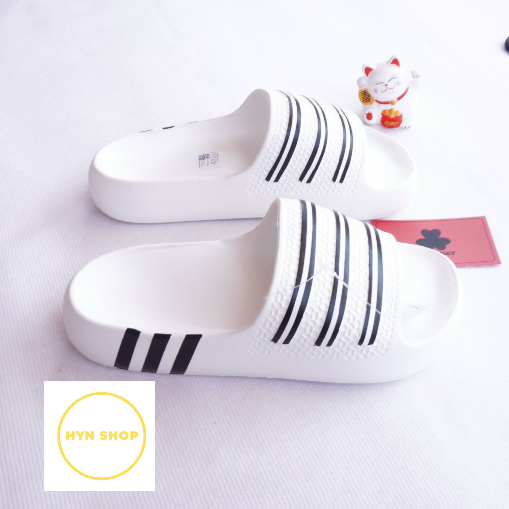 Bản PRO "Chính Hãng" Dép Adidas Adilette Ayoon Nam Nữ, Đế Cao Su EVA 2 Màu Siêu Nhẹ, Mẫu Mới Hot Trend