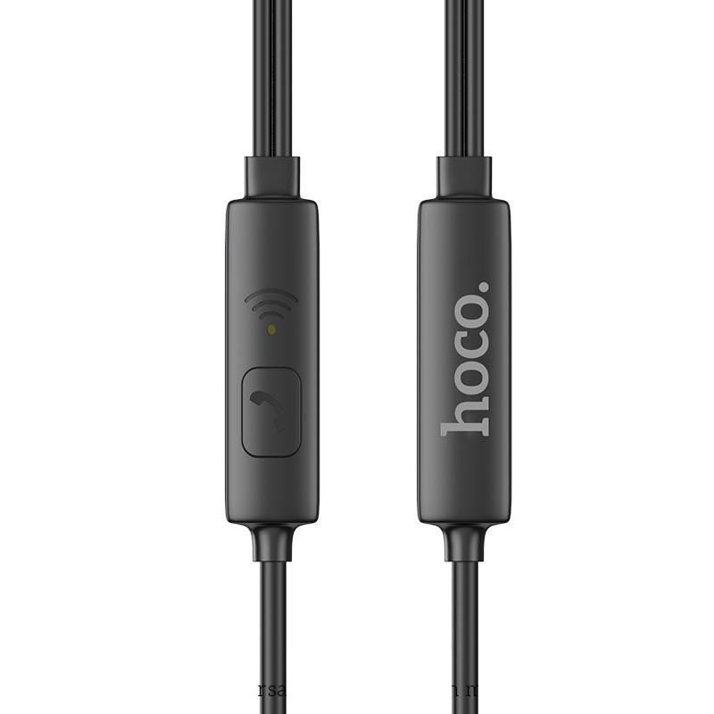 Tai nghe nhét tai  jack 3.5mm Hoco DM6 dây dẻo kèm microphone chất liệu cao cấp dài 1.2M