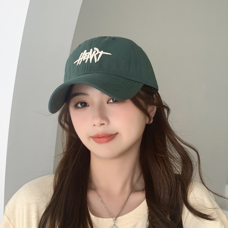 Mũ lưỡi trai nón kết nam nữ unisex thêu chữ Heart vải cotton dày dặn phong cách Ulzzang nhiều màu