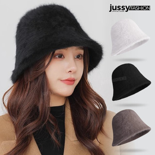 Nón len trơn bowler hat jml16 jussy fashion bucket mũ len nữ chất len lông mịn dày mịn ấm áp