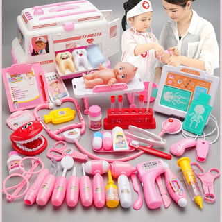 Đồ chơi bác sĩ cho bé đồ chơi nha sĩ cho bé trai bé gái mô phỏng dụng cụ y tế thật đa dạng chi tiết