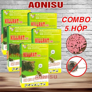 COMBO Thuốc Diệt Chuột Sinh Học Cực Mạnh KILLRAT Hộp 2 Gói - Bả Chuột Kẹo Diệt Chuột AONISU
