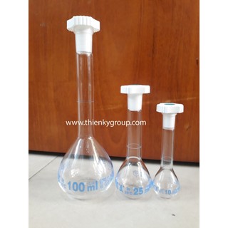 Bình định mức trắng loại a nắp nhựa 100ml isolab