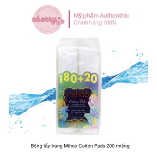 Bông tẩy trang nàng tiên cá Mihoo 180+20 Cotton Pad