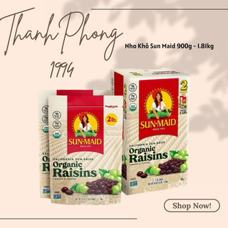 Date 2.2025 nho khô cao cấp sun maid mỹ đi air