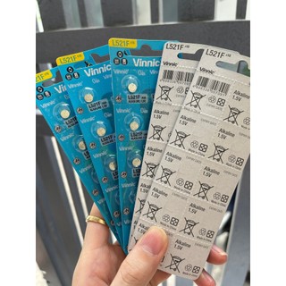 Combo 5 vỉ pin VInnic LR521 521 AG0 G0 Alkaline 1.55V