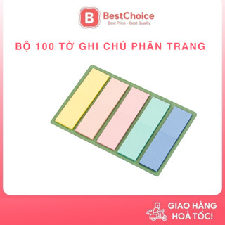 Set 100 Miếng Dán Ghi Chú Đánh Dấu Trang Nhiều Màu