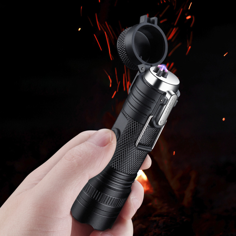 Đèn pin cầm tay tích hợp châm tặng kèm dây sạc USB cực tiện lợi