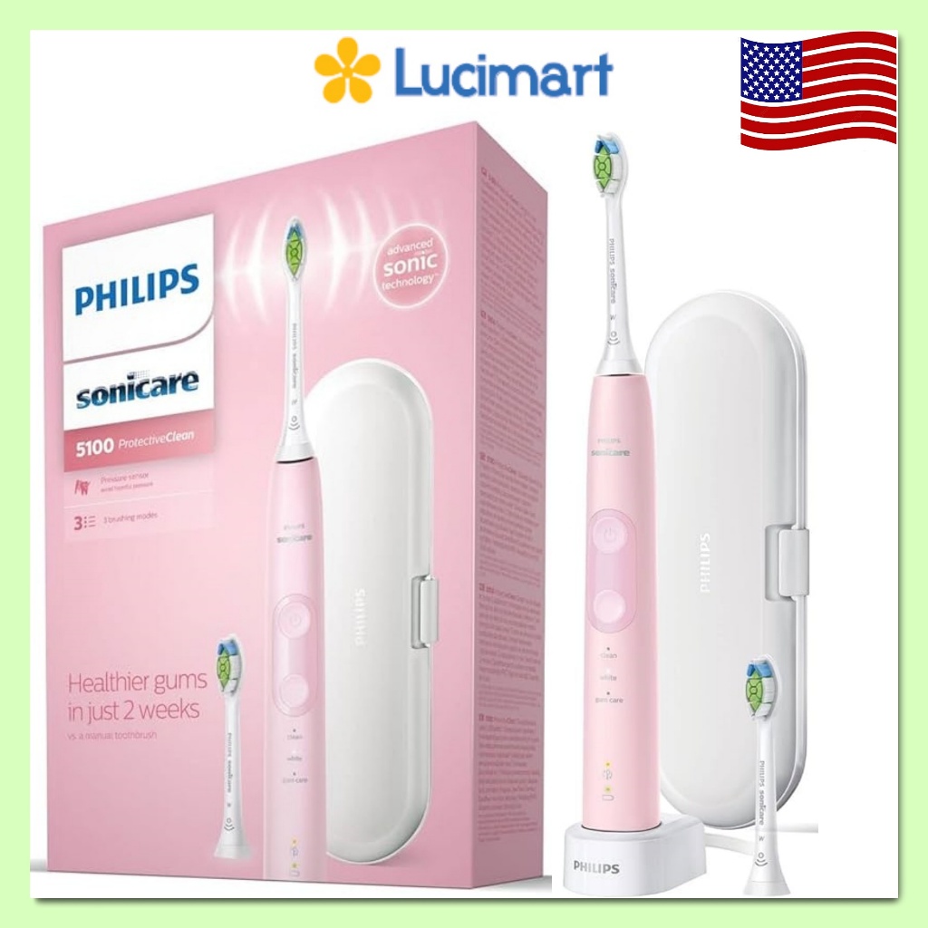 Bàn chải điện Philips Sonicare ProtectiveClean 5100 Gum Health [Hàng Mỹ]